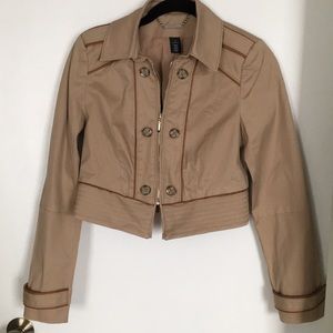 White House Black Market cropped jacket